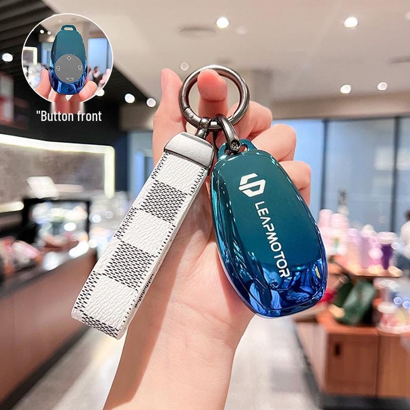 Чехол для ключа Leapmotor T03/S01 для мужчин и женщин - Защитный чехол для автомобильного пульта, модель 2021 года