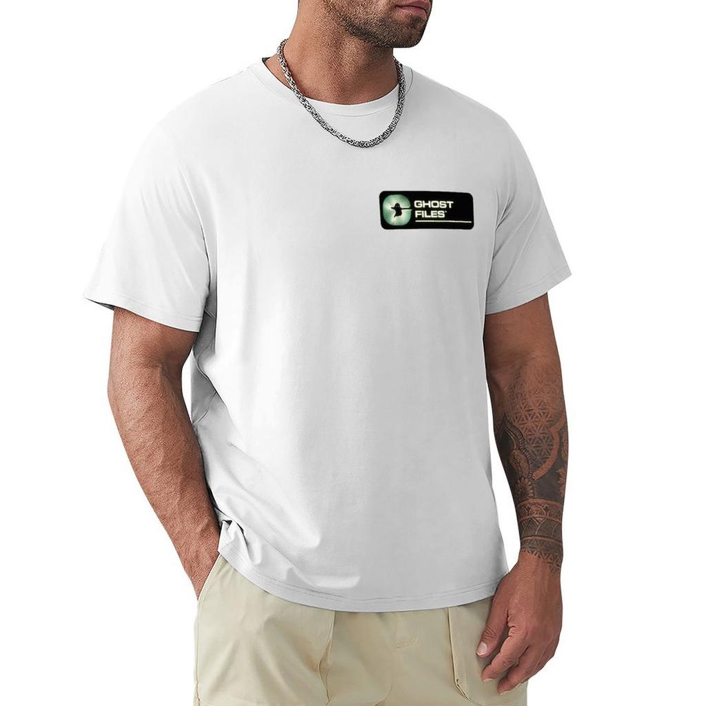 Ghost Files Classic Logo Tshirt Abstract Pattern Print Top