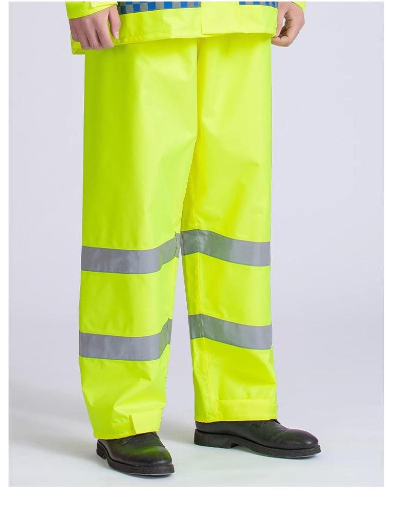Светоотражающие дождевые брюки повышенной видимости для безопасности дорожного движения и патрулирования