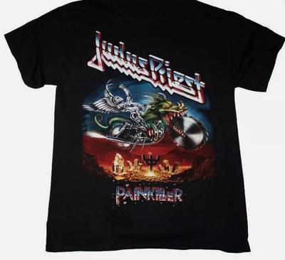 Judas Priest Painkiller 1990 Новая черная футболка