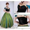 Princess Anna Frozen Cosplay Embroidered Gown Dress