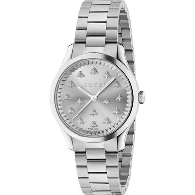 YA1265031 G-Timeless Женские часы с серебристым циферблатом