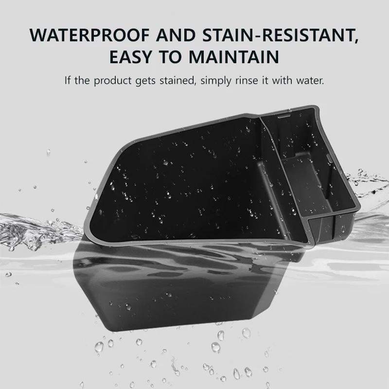 Бокс для хранения с крышкой, боковой для багажника, для Tesla Model Y Juniper 2025, TPE, водонепроницаемый, органайзер для багажника, ящик для хранения, детали интерьера автомобиля