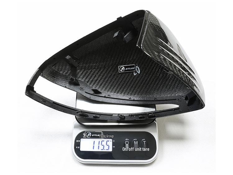 Накладка на зеркало заднего вида из сухого углеволокна для автомобилей с левым рулем Mercedes-Benz B, C, E, S, GLC, GLA, CLA, CLS, W205