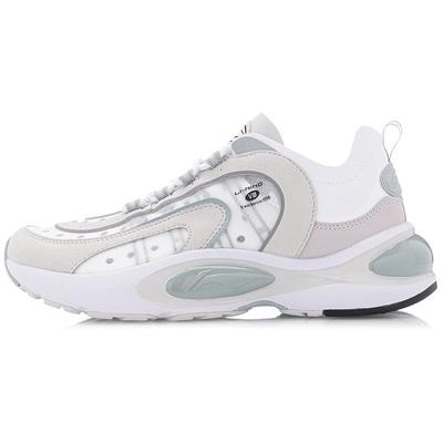 Кроссовки для бега Li Ning V8 Series с низким верхом, амортизирующие, нескользящие, износостойкие, женские, серые ARHP128-11