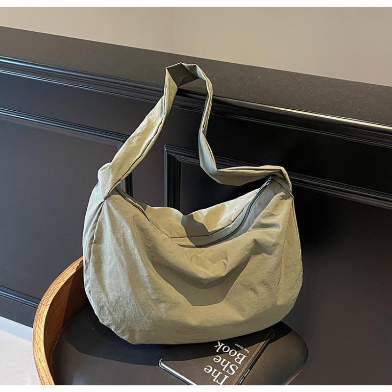 Нейлоновая тканевая сумка-мессенджер новая универсальная сумка-пельмень простая универсальная большая вместимость классная сумка через плечо