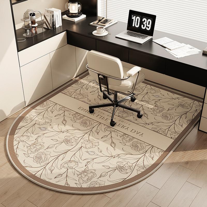 Французское учебное кресло Напольная подушка Легкая роскошь Высокое ощущение Защитная подушка для кресла туалетного столика в спальне Круглый ковер