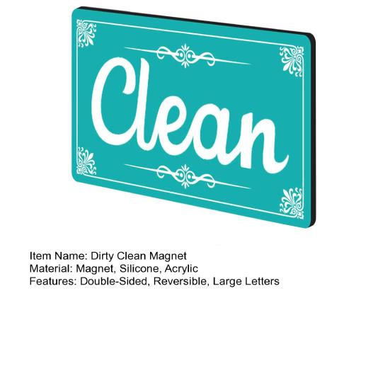Грязный чистый магнит для посудомоечной машины двухсторонний двусторонний большой прямоугольник с буквами аксессуары для холодильника стиральной машины микроволновой печи кухонные гаджеты