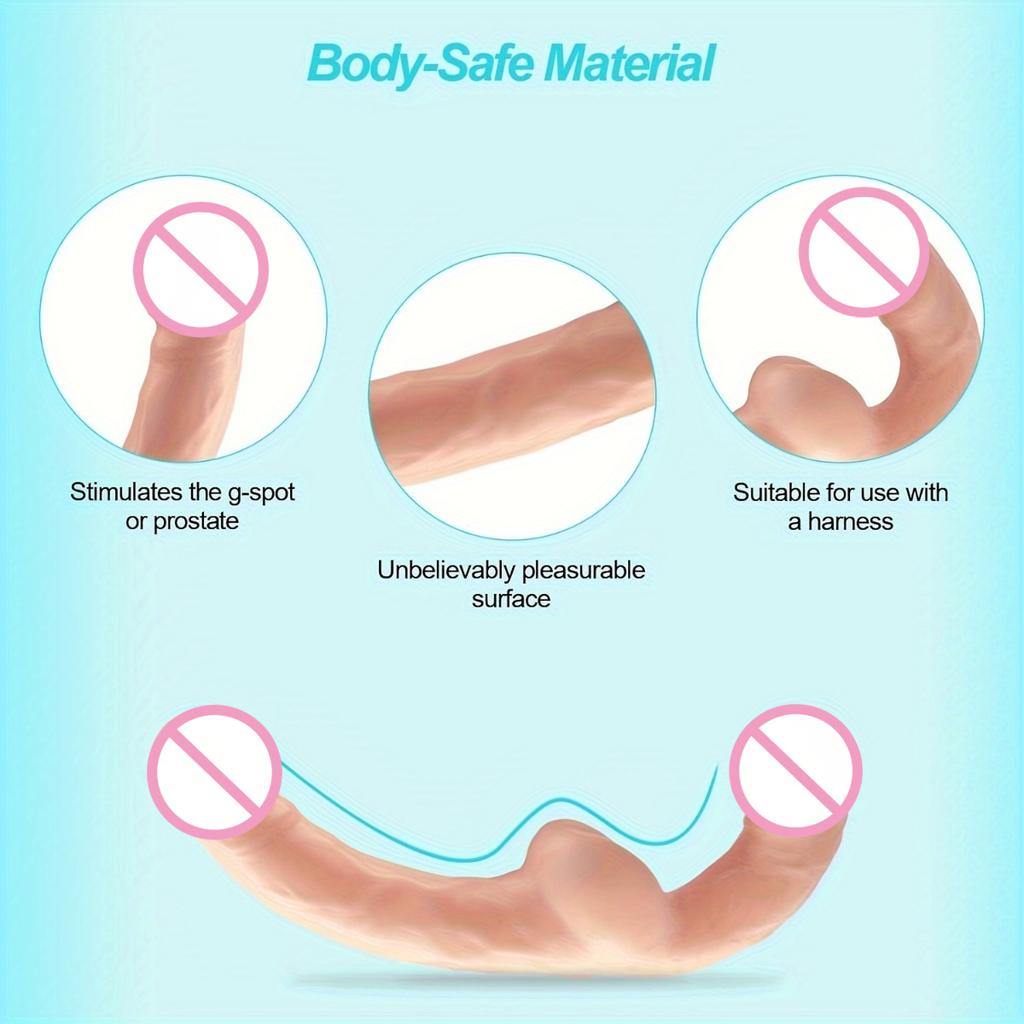 Реалистичный дилдо с двумя концами, G-точка, сосание, минет, клитор, дилдо, вагинальный, анальный, анальная пробка, секс-игрушки для взрослых для женщин, мужчин, пары