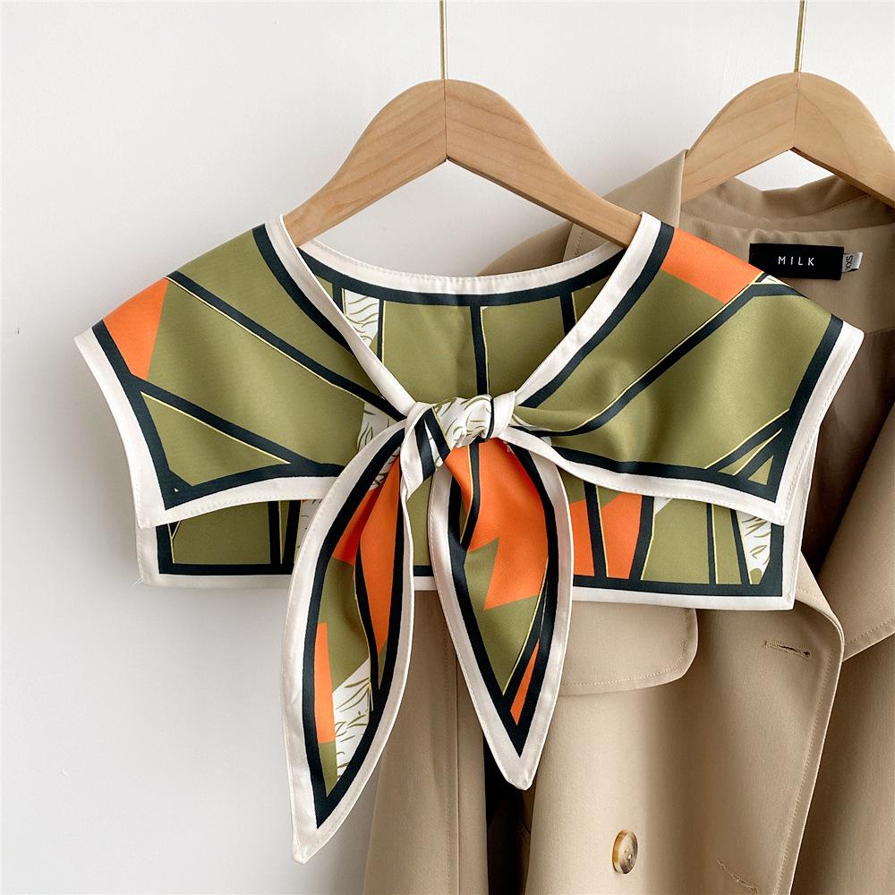 Silk Scarf Shawl for Women - Versatile Double-Layer Neck Protection for Spring, Autumn, and Summer