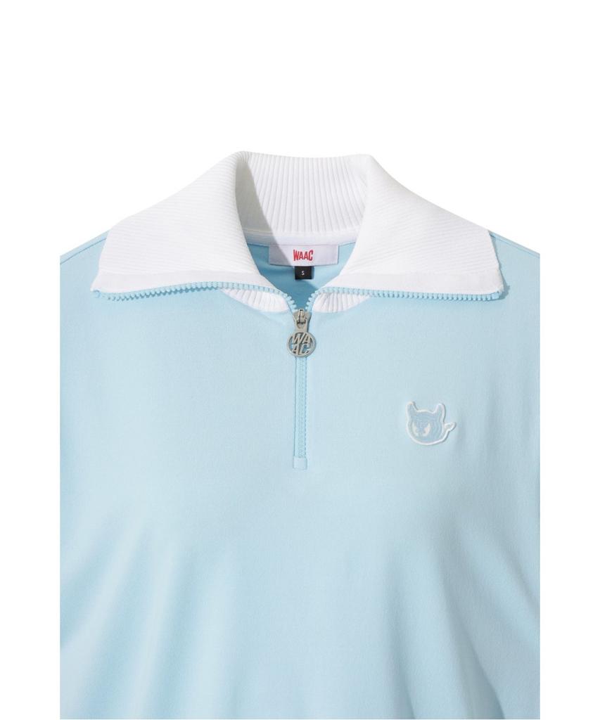 WAAC Big Collar Half-Zip Sweater (Oe) Wwwam26901Lbx
