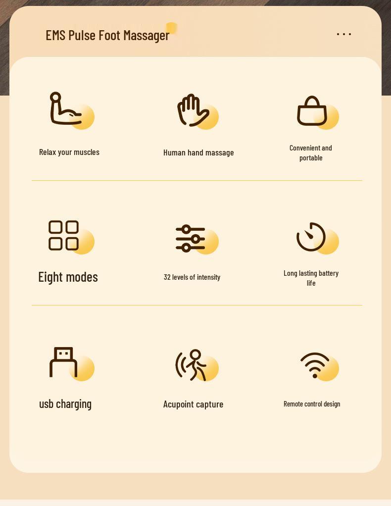 Home EMS Low-Frequency Electric Foot Massager