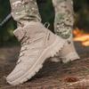 Men's Climbing Shoes Tactical Boots Waterproof Military High Quality Motorcycle Hunting Hiking Shoes Breathable Boots