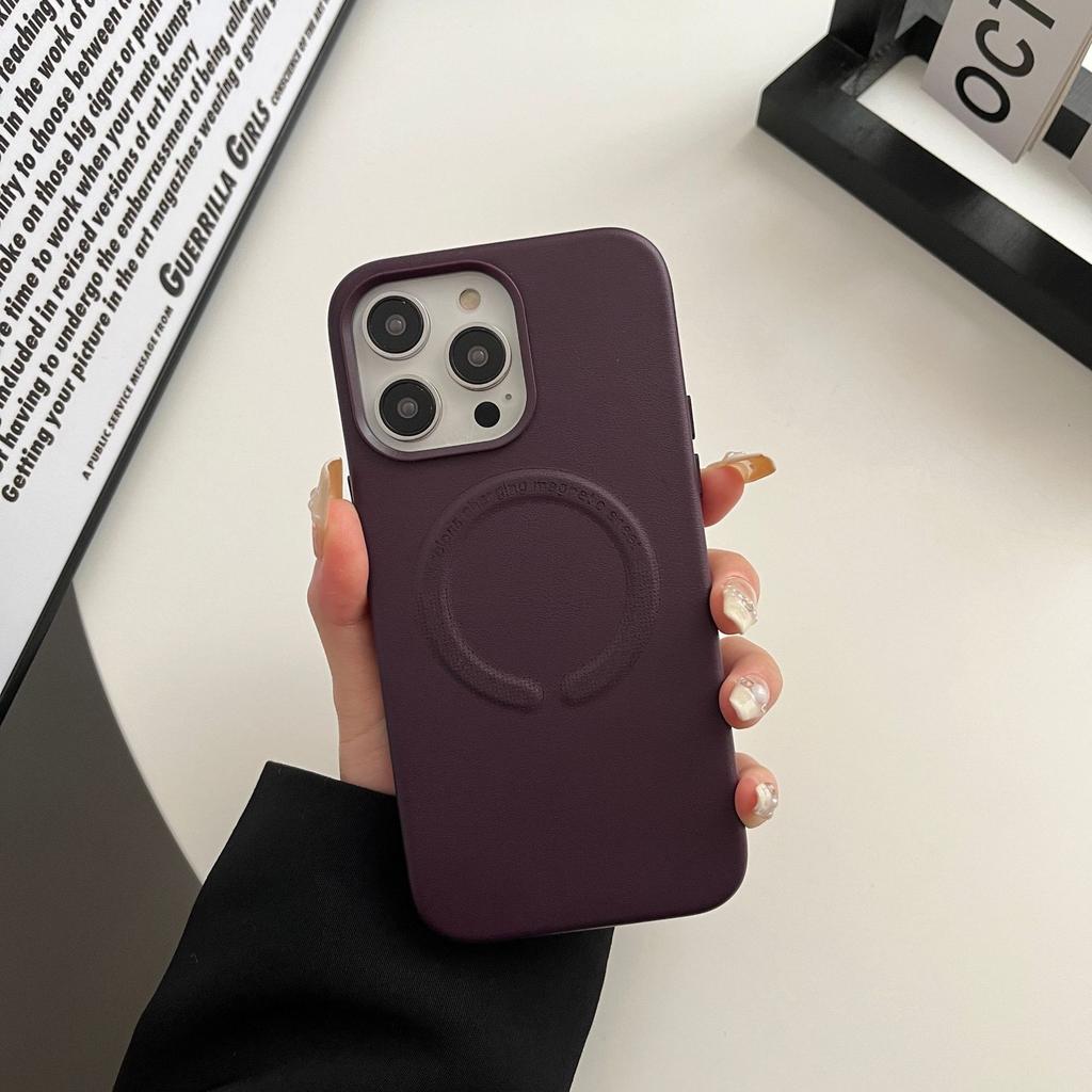 MagSafe Magnetic Charging Leather Suitable for Apple 16Pro Mobile Phone Case IPhone 15 Protection Case