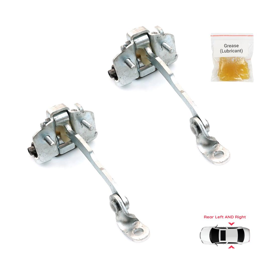 EDP787-1 2 Pieces Rear Left AND Right Door Catch Hinge Brake Stop Check Strap Limiter for Citroen C3 MK1 MK2 2002-2016 9181.L9