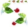 Plastic Betta Fish Leaf Pad Suction Cup Reptile Basking Area Practical Fish Hiding Habitat Reptile