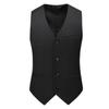 Luxury Men Wedding Suit Vests New Fashion Male Slim Solid Color Business Office Large Size Formal Suit Vest Men Gentleman