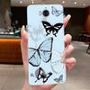 Phone Case For Huawei Y5 2017 / Y6 2017 / Honor Play 6 Funda Butterfly Bow Protective Casing Transparent Soft Silicone TPU Cover