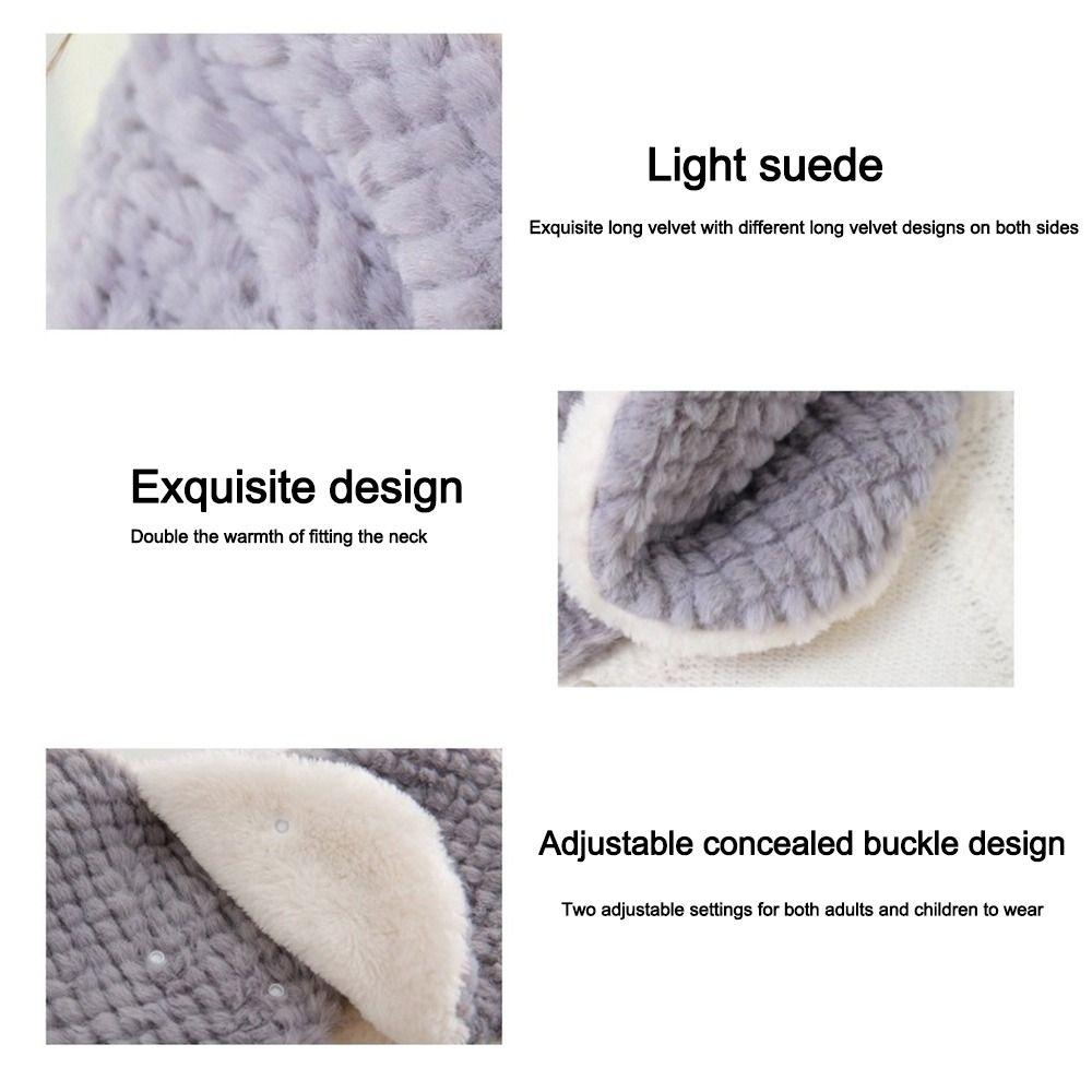 Нагрудник Осенне-зимний плюшевый шарф Ветрозащитный Лыжный Мотоциклетный шарф Теплая защита шеи Мужской Женский