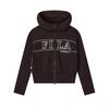 Fila Оригинальная Классическая Минималистичная Личность Модная Ретро Спортивная Повседневная Универсальная Удобная Свободная Вязаная Толстовка с Капюшоном Женские куртки F11W619509FBN