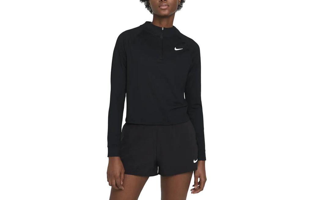 Nike Long Sleeved T Shirt Women's Black Set in Shoulder CV4698-010