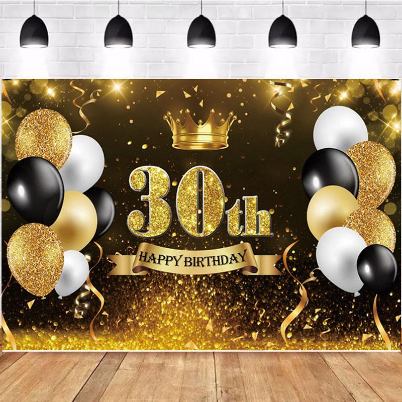 Happy Birthday Backdrop Banner Background Cloth Props Party Decorate