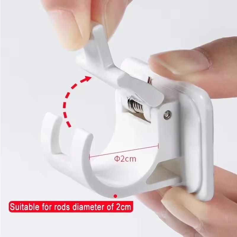Зажимы для штор без гвоздей, крючки, самоклеящиеся крючки для направляющих, регулируемые для душа, бытовые принадлежности для хранения, держатели для вешалок