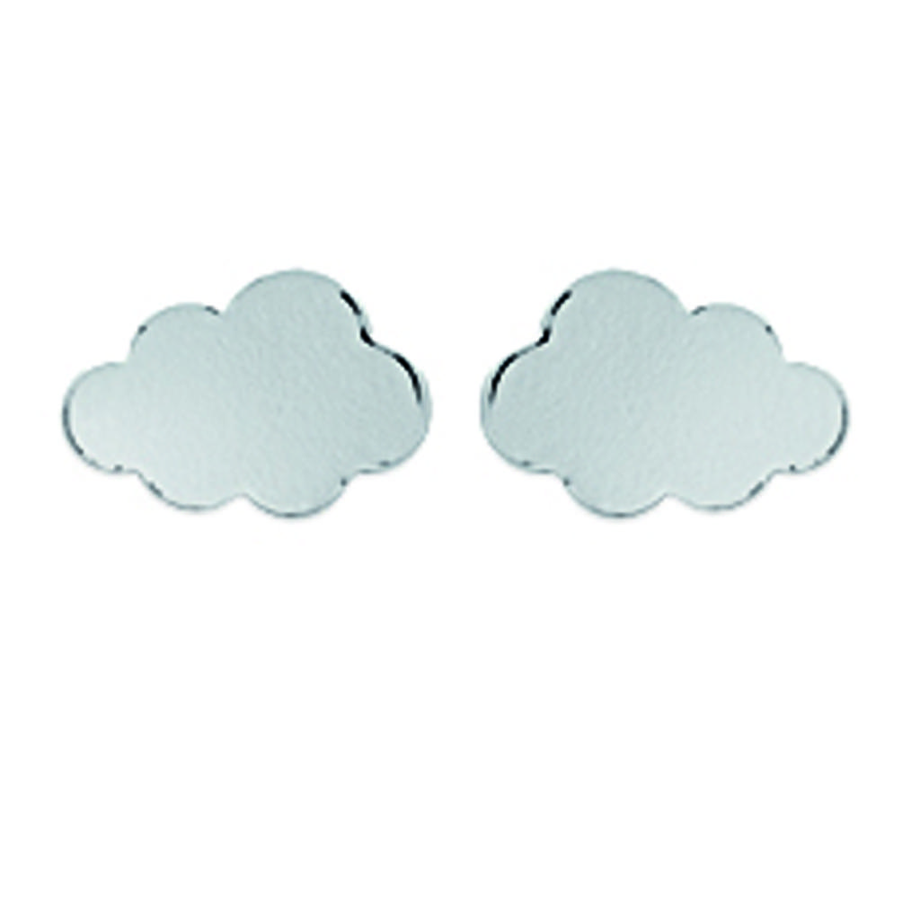 Les Trésors De Lily [M7244] - Серебряные серьги «Nuage» (родиевое покрытие) - 8x5 мм