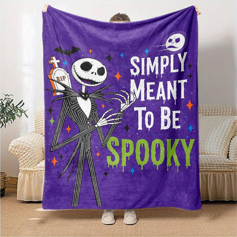 Jack Skellington Blanket Soft Warm Cozy Suitable for Picnics Bed Couch for All Seasons Modern Style Unique Gift for Family and Friends Camping