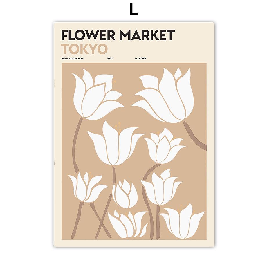 Абстрактный Баухаус Цветочный рынок Яёи Кусама Матисс Постеры Принты Настенное искусство Холст Живопись Фотографии для отеля для декора гостиной