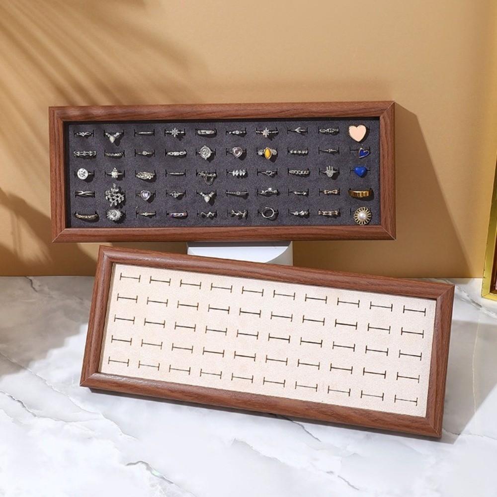 50 Slot Rings Display Tray Large Capacity Jewelry Storage Pallet Dresser