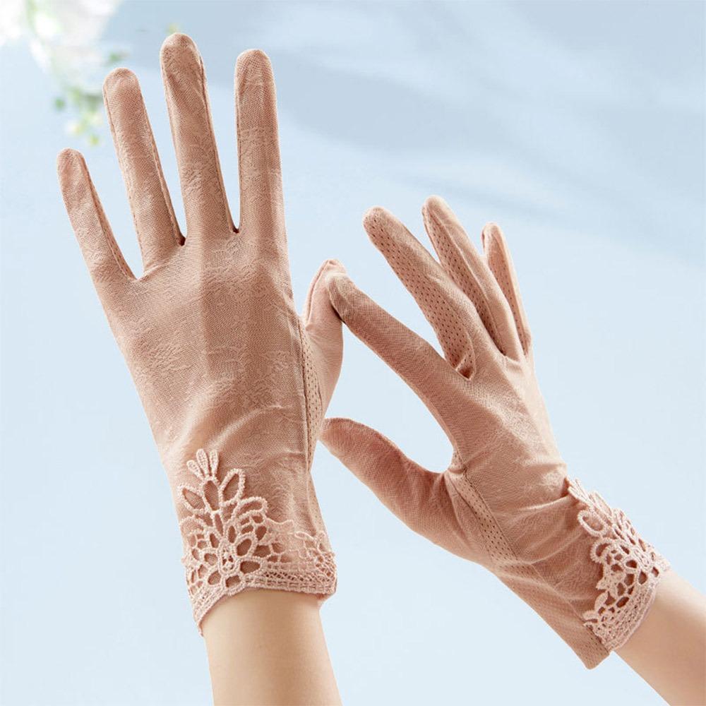 Sun Protection Sun Protection Gloves Lace Touch Screen Gloves Driving Mittens Driving Cycling