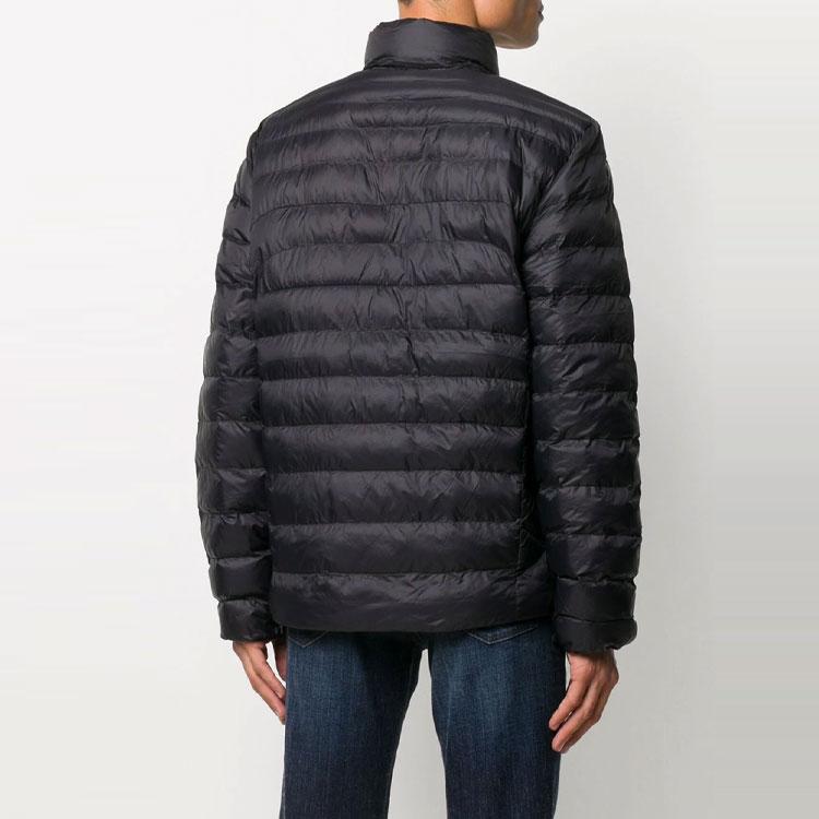 Polo Ralph Lauren Logo Вышитый Молния Теплый Длинный Рукав Пуховик Мужская Куртка Черный 710810897-012