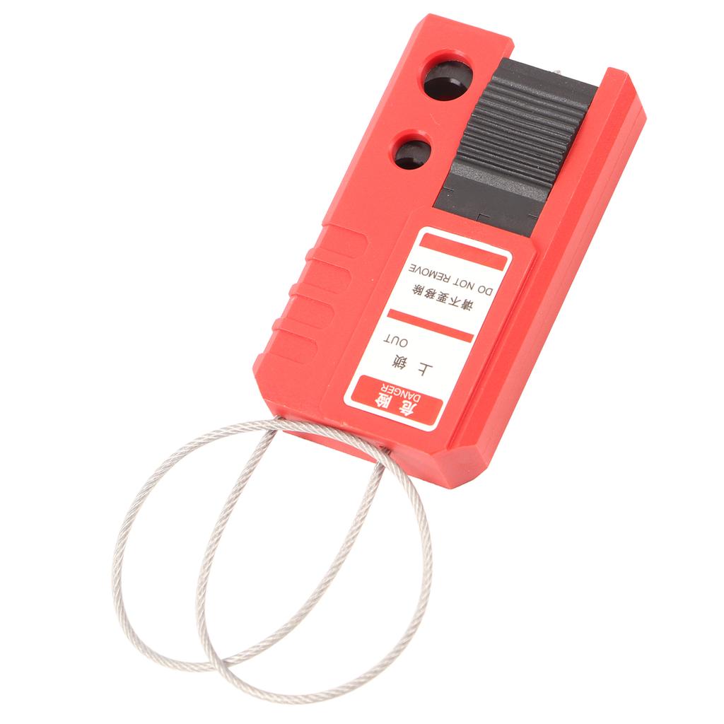 Lockout Tagout Cable Lock Adjustable Stainless Steel Power Insulation Industrial Cable Lock for
