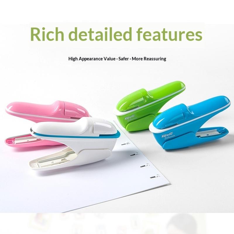 Настольный степлер без скрепок для фиксации до 8 листов для дома, школы, офиса, настольный степлер для билетной бумаги и переплета документов