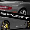 4 шт. СПОРТ Автомобильные наклейки Колесные диски Гоночные полосы Автомобильные Модные Декоративные Наклейки Эмблема Автостайлинг Автомобиль Внедорожник Грузовик Аксессуары
