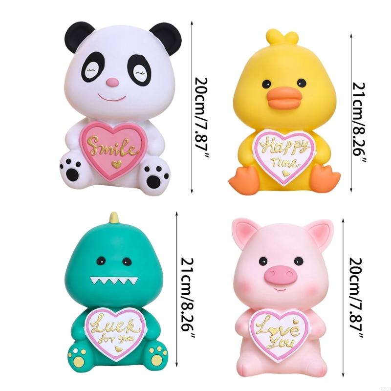 62KD Динозавр Копилка Банка для хранения денег Мультяшное животное Сберегающая игрушка Кейс для денег Подарок Подходит для школы детского сада