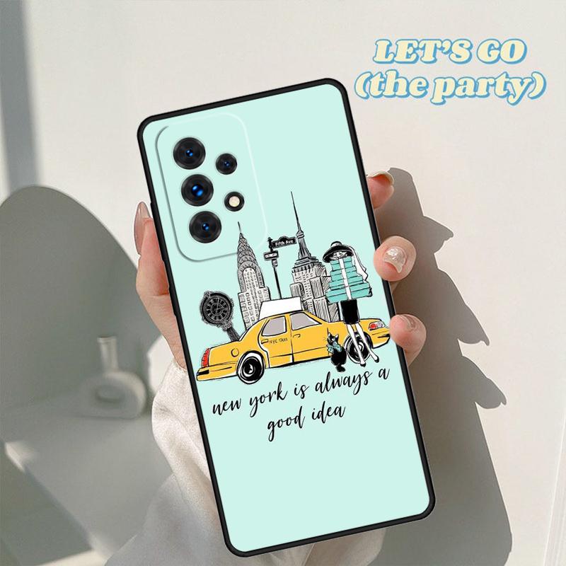 Чехол для телефона New York City Для Samsung Galaxy A42 A31 A40 A51 A71 A32 A80 A91 A52 A72 A73 A20e A21S A50 A70 A11 A12 Чехол