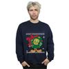 Looney Tunes Mens Tweety Pie Christmas Fair Isle Sweatshirt