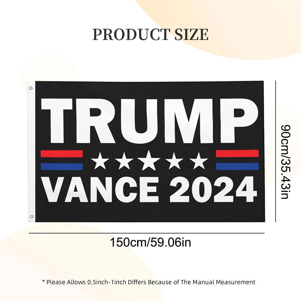 3x5 FT Donald Trump 2024 Flag Heavy Duty Trump Shooting Flag for Indoor Outdoor (E)