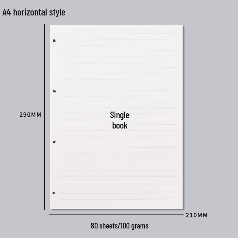 Блокнот A5 на кольцах, со съемными листами, для исправления ошибок, с бумагой формата A4 (6 отверстий), зажимной обложкой и кольцевым механизмом для страниц A6.