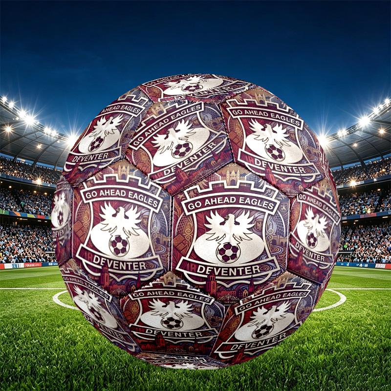 Go Ahead Eagles Размер 5 Футбольный мяч, из износостойкого ПУ, для тренировок и ежедневной практики, Подарок на день рождения для футбольных фанатов