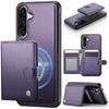For Samsung Galaxy A36 5G Case JEEHOOD J09 RFID Blocking Card Holder Leather Back Phone Cover Magnetic Case