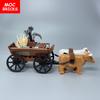 Набор для продажи Детали MOC Кирпичики Корова Тележка с волами Городской Фермерский Дом Собранный Набор Строительных Блоков Аксессуары Детские Игрушки Игровые Наборы