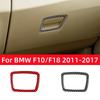 For BMW 5 Series F10 F18 2011-2017 Accessories Carbon Fiber Interior Car Co-pilot Storage Box Switch Trim Cover Frame Stickers
