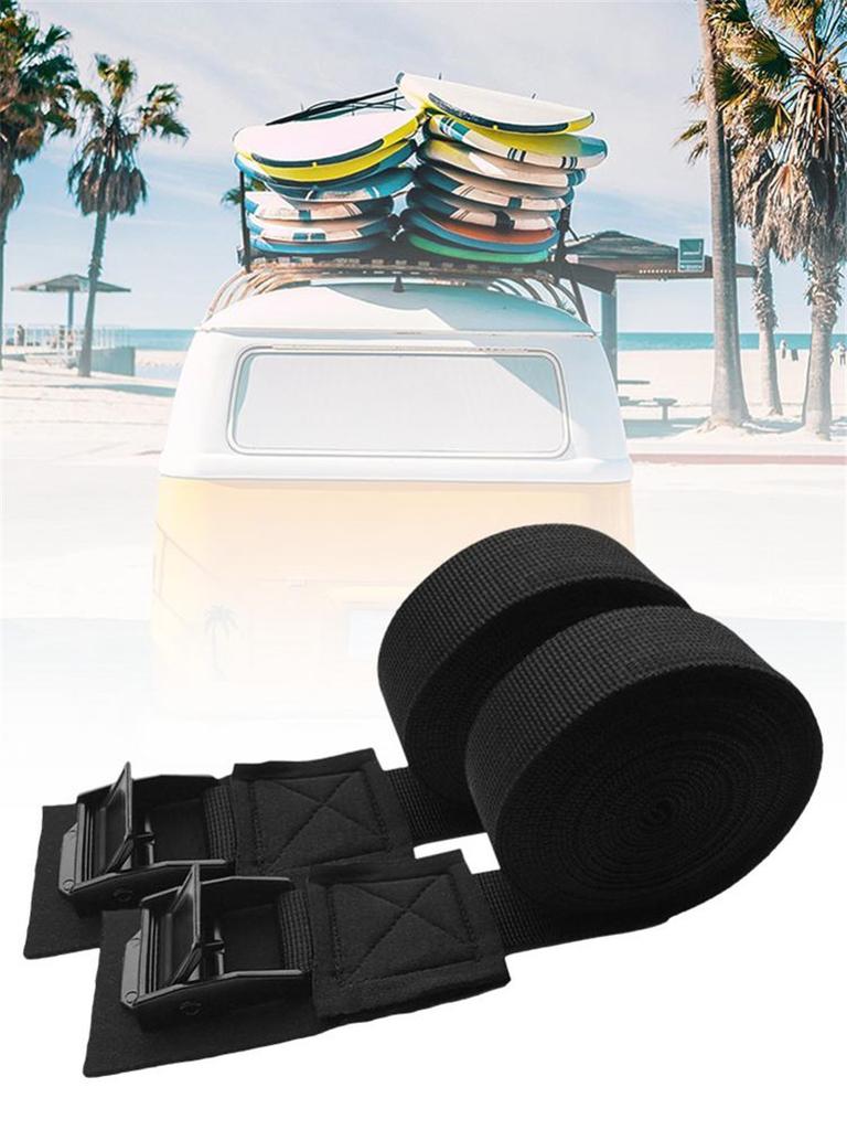 1 Pair 300CM X 2.5CM Car Roof Rack Luggage Cam Buckle Lashing Tie Down Straps