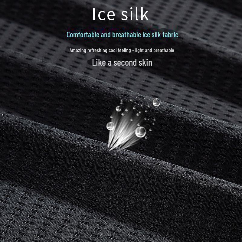 Мужской летний жилет для фитнеса Ice Silk Mesh без рукавов, быстросохнущий