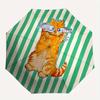 1pc Cat Fish Automatic Open/Close Umbrella with One-Touch Button, Compact Folding Canopy, Sturdy 8-Rib Windproof Design -031