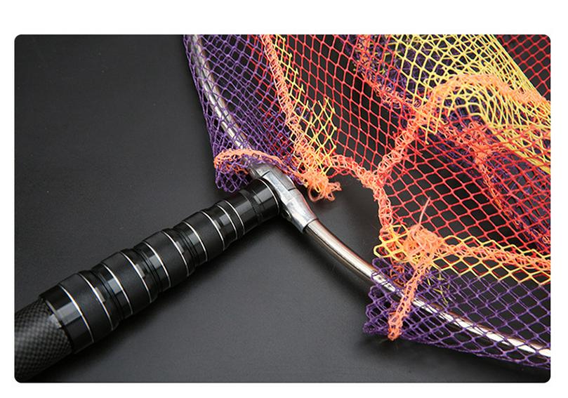 Телескопическая удочка-подсачек из углеволокна - Доступна в размерах 1,8, 3, 4 метра, Сверхпрочная для крупной рыбы, Черная отделка