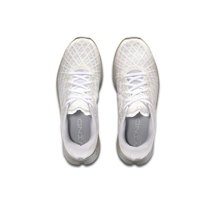Under Armour Flow Velociti Wind Удобная ткань Низкий верх Тренировочные кроссовки для бега Мужские кроссовки Белый 3025204-101